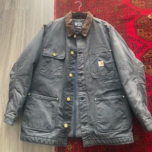 Carhartt men chore jacket black. Model C01-M size medium